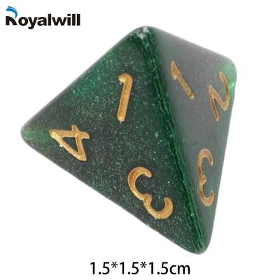 China Resin Assorted 4 Sided Factory Direct Bulk Buy 7 PCS Die Cut Resin Craft Set Color Board Game Plastic RPG Parts for sale