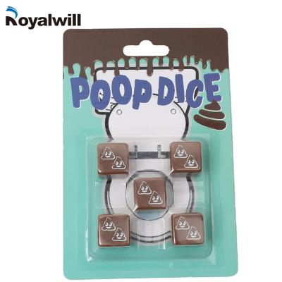 China Shelf Poop Themed Stock Carve Party Game Carve Beer Set Custom Color Around Corner Harmless Dies For Games for sale