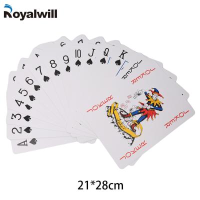 China Custom Printing Super Large Playing Cards Paper Board Game Customized LOGO Surface Packing Paper Type for sale