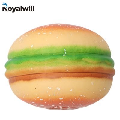 China Education Stir Toy Mini Burger Super Soft Stress Relief Novelty Toys Burger Toy for sale