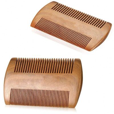 China Custom Natural 100% Wood Logo Black Combs Precision Braiding Rait Hair Salon Eco-Friendly Natural Bamboo Wide Tooth Comb for sale