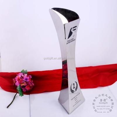 China Europe 2015 new design shinning silver world cup trophy for sale