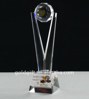 China China 2014 World Cup Crystal Soccer Trophy for sale