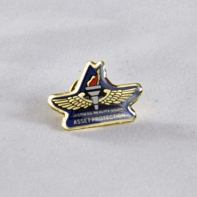 China Europe asset protection logo pin for sale