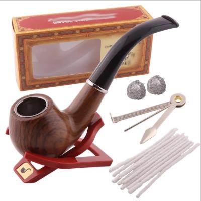 China Contemporary With Wooden Rack Holder Pipe Cleaner Accessories Smoking Pipe Smoking Sets for sale