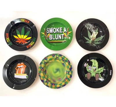 China New custom ashtray lead marley smoking accessories weed tobacco metal tin ashtray for sale