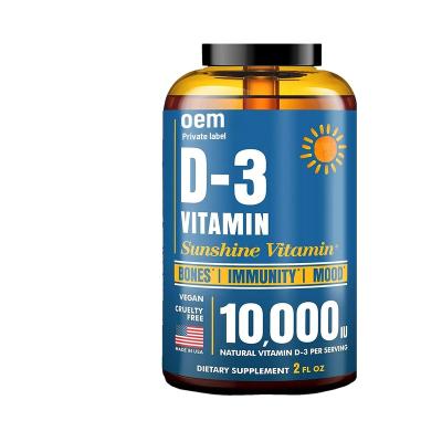 China Adult Liquid Vitamin D3 Drops For Naturally Supplement Supports Bone Boosts Immune System for sale