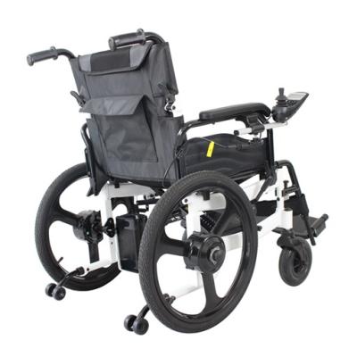 China Lightweight Electric Foldable Automatic Wheelchair 24V Lightweight For Disabled Travels for sale