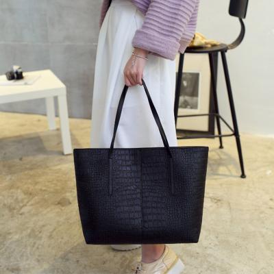 China High Quality Classic Style Large Pattern Bag Western Style Fashion Shoulder Handbag For Woman Simple Shopping Bags for sale