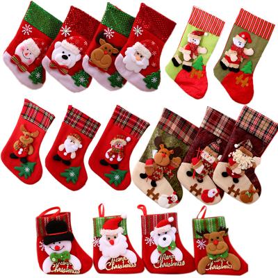 China Birthdays Christmas Ornaments Christmas Stocking Set Multi-size Christmas Tree Ornaments Special Purpose Handmade Pendant Bags for sale