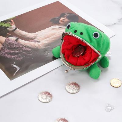 China Fashion Hot Selling Plush Coin Purse Anime Frog Wallet Multifunctional Buckle Wallet for sale