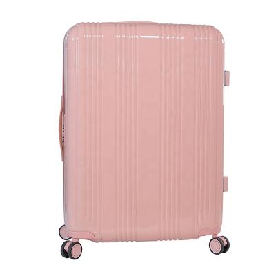 China Factory Price Fashionable High Quality Durable PC Trolley Suitcase Rolling Hard Shell Spinner Travel Luggage Set Three Pieces Set for sale