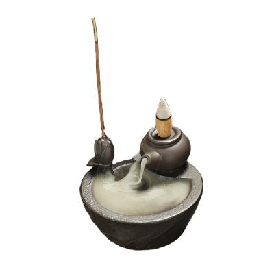 China China New Style Chinese Popular Ceramic Censer Backflow Ceramic Incense Censer for sale