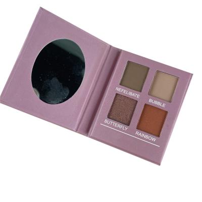 China High Fashion 4 Color Waterproof Dye Palette Shimmer Eyeshadow Makeup Beauty Eyeshadow Palette for sale