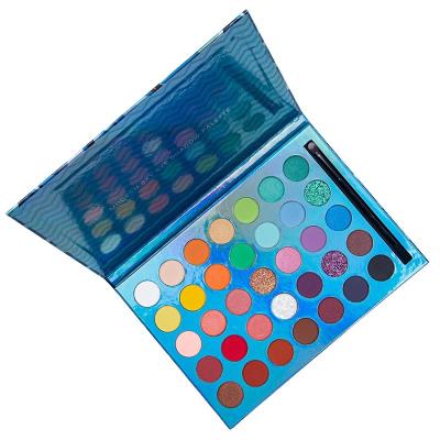 China Waterproof Makeup Very Colorful Palette Easy To Mix 39 Shades Shimmer Eyeshadow Palette Sweat And Water Resistance for sale