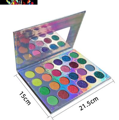 China 24 Color Eyeshadow Palette Luminous Private Label Logo Eyeshadow Waterproof Custom Palettes for sale