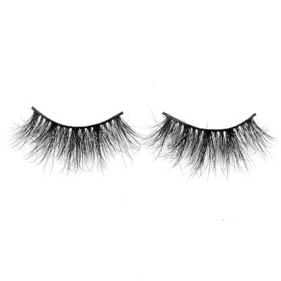 China Long 3D Mink False Eyelashes Full Eyelashes Real Natural Fluffy 30mm Mink Eyelashes Messy Eyelashes for sale