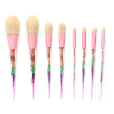 China Angular Blush 8 Pcs Colorful Cute Makeup Brush Set Professional Makeup Tool Kit Make Up Brush Set for sale