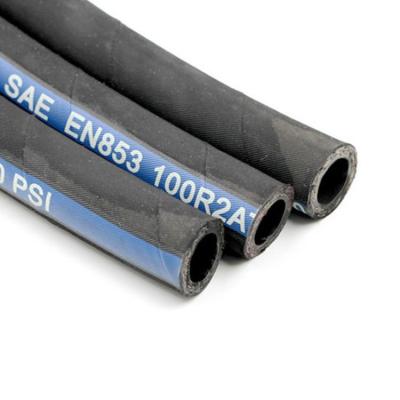 China Hydraulic Fluids EN 856 Oil Type Standard SAE100 /DIN Rubber Hose With Wire Spiraled And Braided for sale