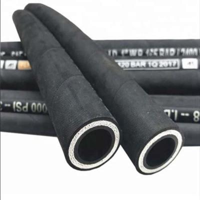 China Oil Shaped High Pressure Reinforced Flexible Rubber Fluids Hose With Flange End for sale