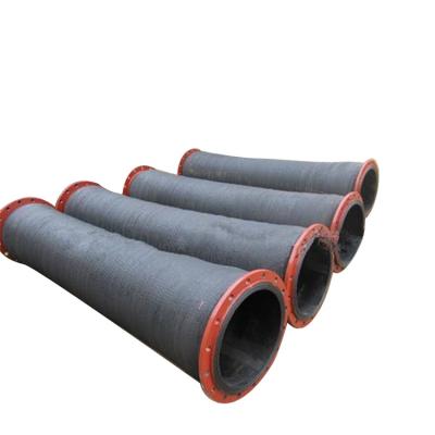 China Fluids Steel Wire 85bar Concrete Pump Oil Shaped End Flexible Rubber Hose for sale