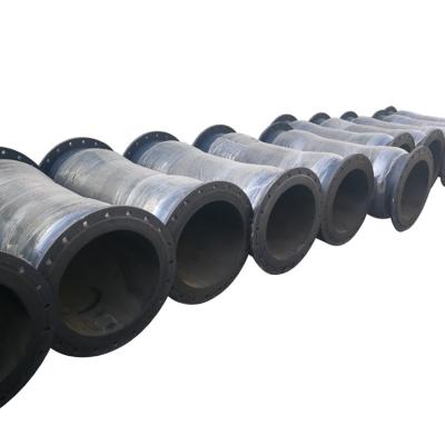 China Fluids Wearability With150 Flange 100mm Suction Hose Concrete Pump Oil Shaped Flexible Rubber Hose High for sale