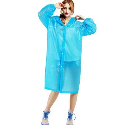 China Promotional Fashion Single Person Rainwear Promotional Fashion Poncho Adult Eva Portable Plastic Raincoat for sale