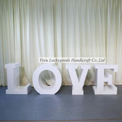 China LK20200107-8 Good Quality Stylish Popular Step Acrylic Wedding Letters LOVE BABY Sign Party Letter for sale