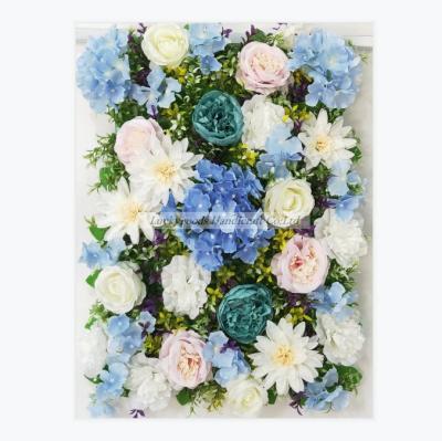 China Artificial Flowers LG20210111-170 Various Colors Artificial Wall Flower Wedding Background Decor Flower Panels for sale