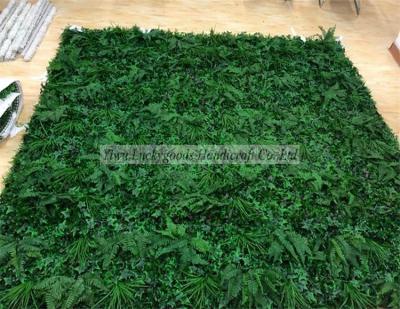 China Luckygoods CP031 Various Kinds Of Grass Leaf Grass And Greenery Leaves Plant Plastic Wall To Wedding Backdrop Artificial Grass Flower Wall for sale