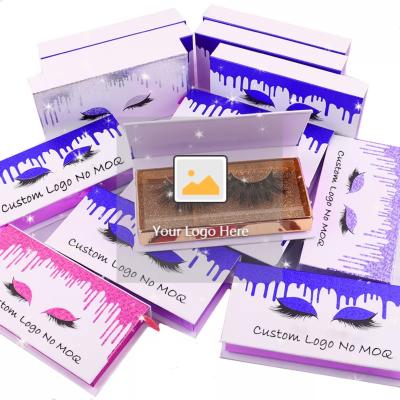 China Recycled Materials Wholesale Different Square Private Label Packaging Luxury Lashes With Box for sale