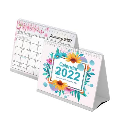 China 100% Eco-Friendly Custom Office Calendars Girly Wire Table Monthly Planner Motivational Mandatory for sale