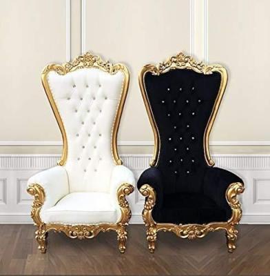 China Luxury King Wedding Throne Wedding Throne EUROPEAN high quality luxury hotel high back royal chairs chairs for sale