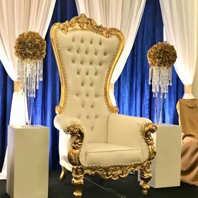 China EUROPEAN Luxury Royal King Throne Chairs Wedding Queen and King High Back Party Events Hotel Chair for sale