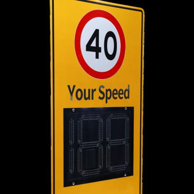 China Factory 3 Aluminum Professional Digital Radar Traffic Street Aluminum Speed ​​Limit Sign for sale