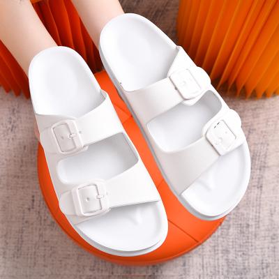 China 2022 Fashion Trend Logo Custom Women's Slippers Children's Slippers Summer Men's Slippers Fashion Slippers Square Buckle Slippers for sale