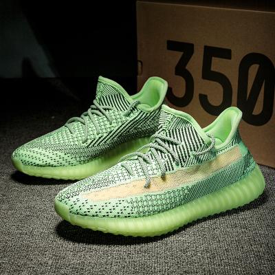 China CUSHIONING 2022 New Brand Original Custom Logo Shoes Color Men Women Reflective Knitting Sports Running_Sneakers Yeezy 350 Shoes V2 for sale