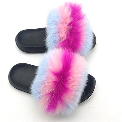 China Wholesale fashion trend sales promotion price real leather shoes real fashion trend sales promotion prices comfortable soft fox fur fox fur slippers lady raccoon leather shoes for sale