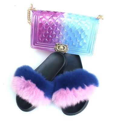 China 2021 Wholesale Fashion Trend Summer Factory Customization High Quality Genuine Fur Slippers Fur Slippers Sets for sale