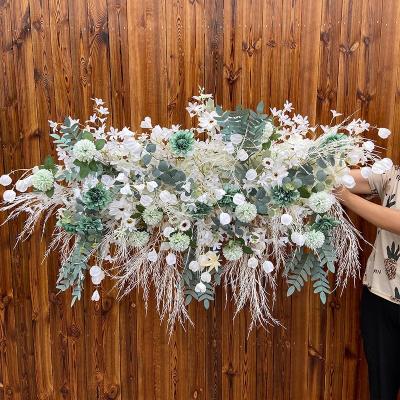 China Amazon Silk Artificial Flower Wedding Arch Arrangement Flower Row Backdrop Party Event Decoration Christmas Hot Selling Home for sale