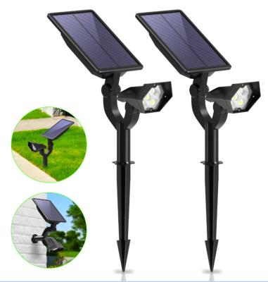 China QF-203 5pcs LED 3000K 6000K Outdoor Waterproof Wall Mounted Ground Insert Led Solar Garden Spotlight Light Lamp for sale