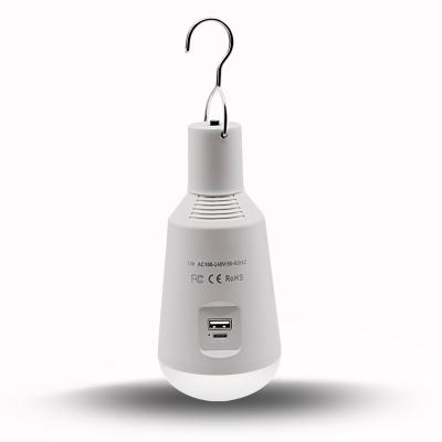 China LANDSCAPE multi-function rechargeable power bank features LED solar emergency bulb for sale