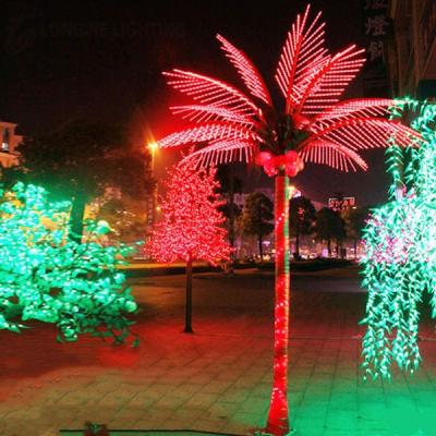 China Commercial Use 3*2m 10 Leaves LED Coconut Tree Lights Outdoor Christmas LED String Lights For Trees for sale