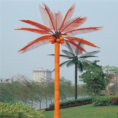 China Commercial Use 3*2m 9 Leaves High Quality Outdoor Artificial Christmas Landscape Decoration LED Coconut Tree Light for sale