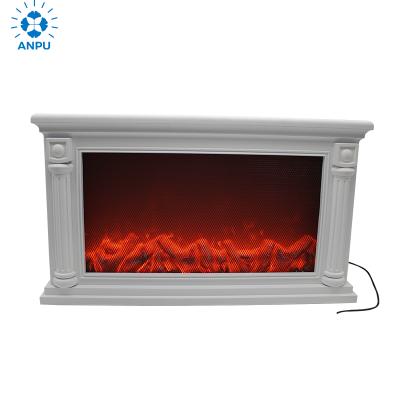 China Retro modern European style fireplace lamp desktop decoration ornaments LED simulation flame lamp window open bar cafe for sale