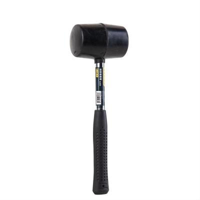 China Rubber Hammer Rubber Hammer With Steel Pipe Handle Rubber Hammer For DIY Installation Home Hammer for sale