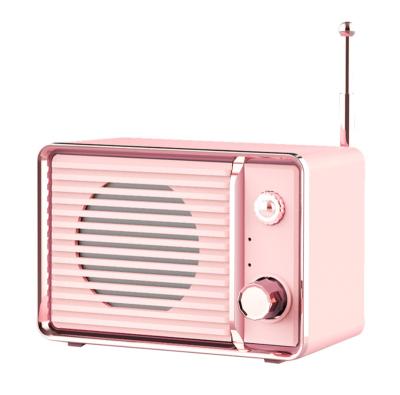 China EZCast Durable Using Pricemini Bass Speaker Wireless Home Decor Gift Retro Cute Vintage TV Design for sale