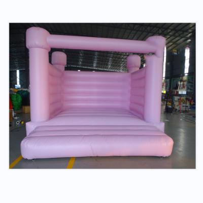 China New Mini Pastel Pink Durable Rental Pastel Inflatable Bouncy Castle TP-220407 Fashionable PVC Material Party from TIANPU TP-220407 for sale