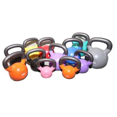 China Durable Vinyl Coated Iron Logo Kettlebells Custom for sale