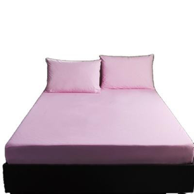 China Simple Factory Supply Accept Custom Made Pink Fitted Sheet Sanding Waterproof Fitted Sheet for sale